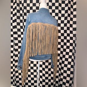 FRINGE DENIM JACKET